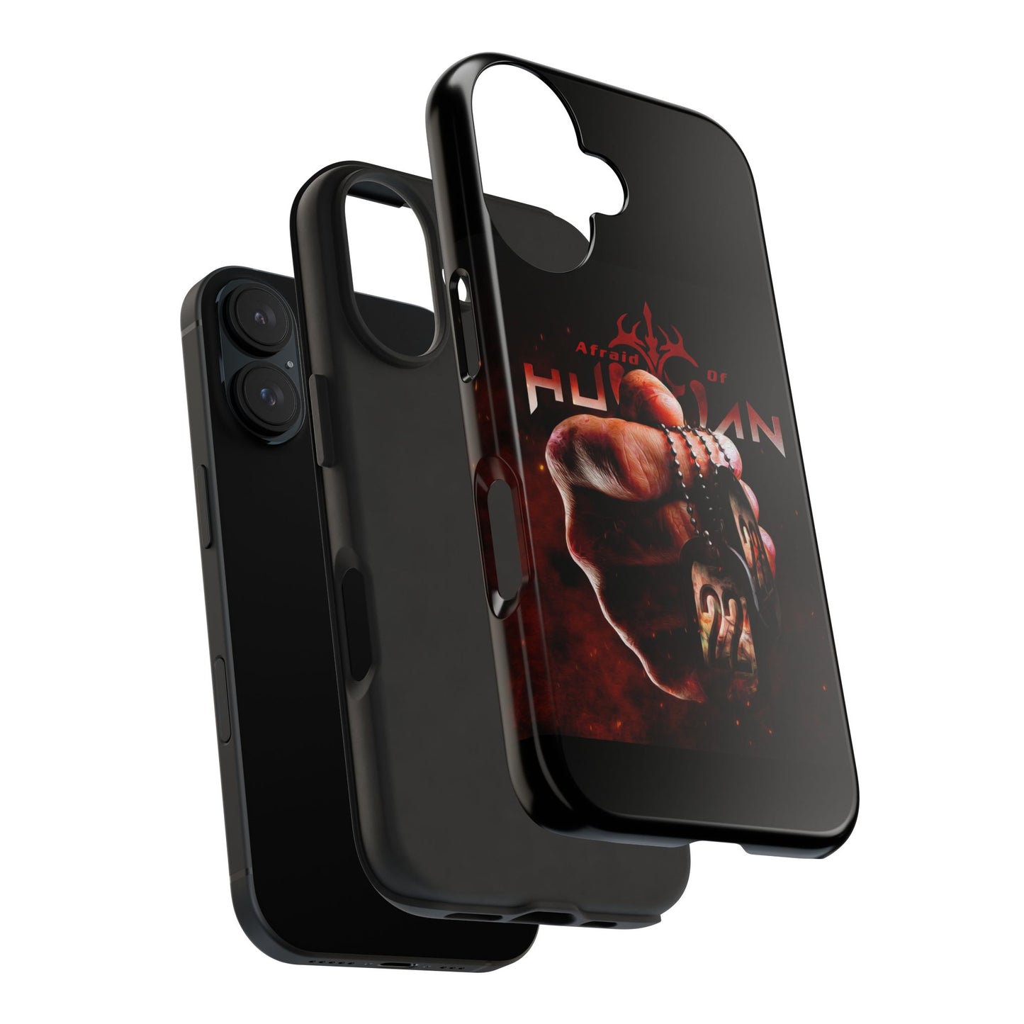 AOH '22' Tough Phone Cases, Edgy Phone Cover, Protector Cases, Unique Smartphone Cases, Gift for Gamers, Metal Rock Theme