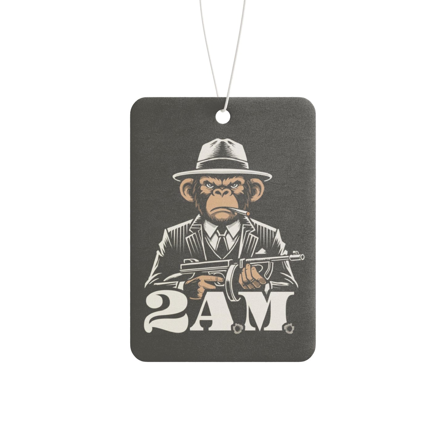 2 A.M. Car Air Freshener, Cool Monkey Design, Unique Gift, Car Decor, Home Fragrance, Comical Air Freshener