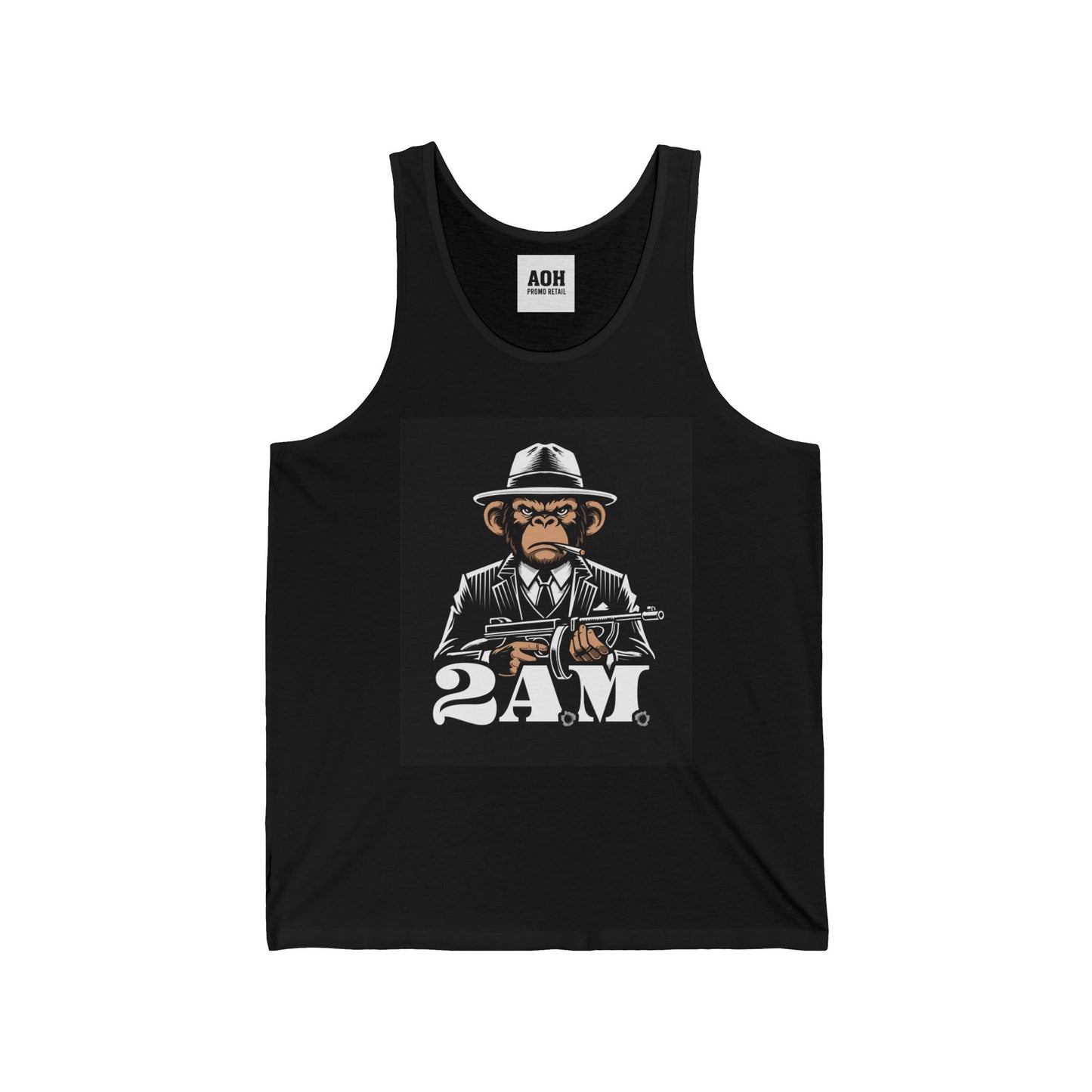 Vintage 2AM Cartoon Character Unisex Jersey Tank, Cool Graphic Tank, Summer Outfit, Party Wear, Funny T-Shirt Alternative