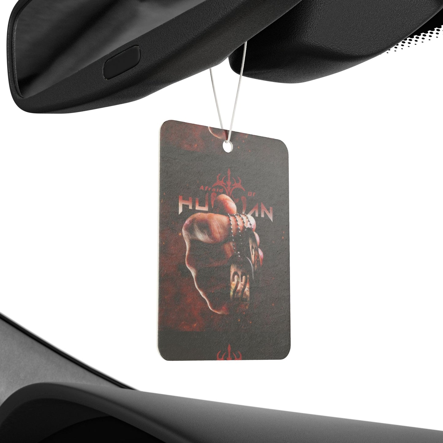 Afraid of Human-Themed Car Air Freshener, Aromatic Decor for Car, Gifts for Him, Car Accessories, Unique Gift for Birthdays
