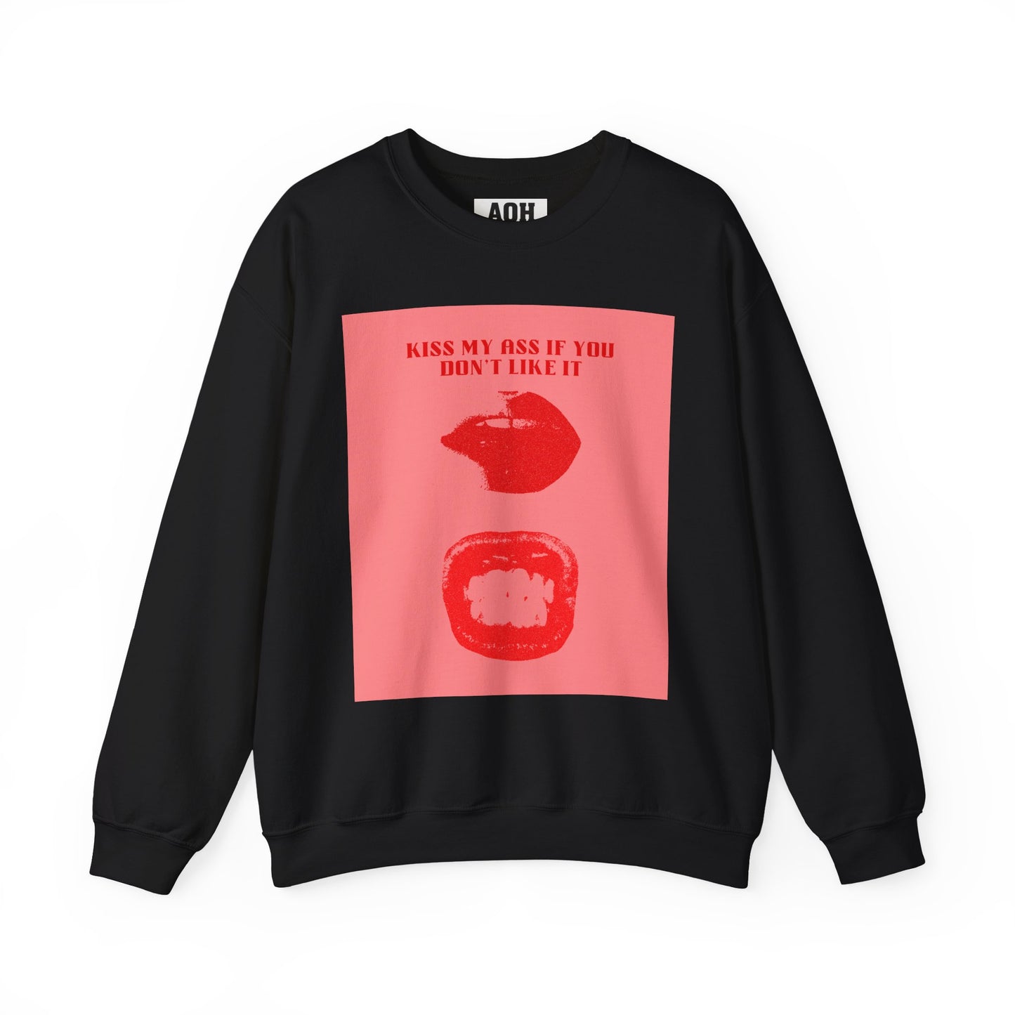 Bella Badass No. 999 Sassy Graphic Sweatshirt - Kiss My Ass If You Don't Like It, Unisex Crewneck, Funny Sweatshirt, Gift for Friends, Casual Wear