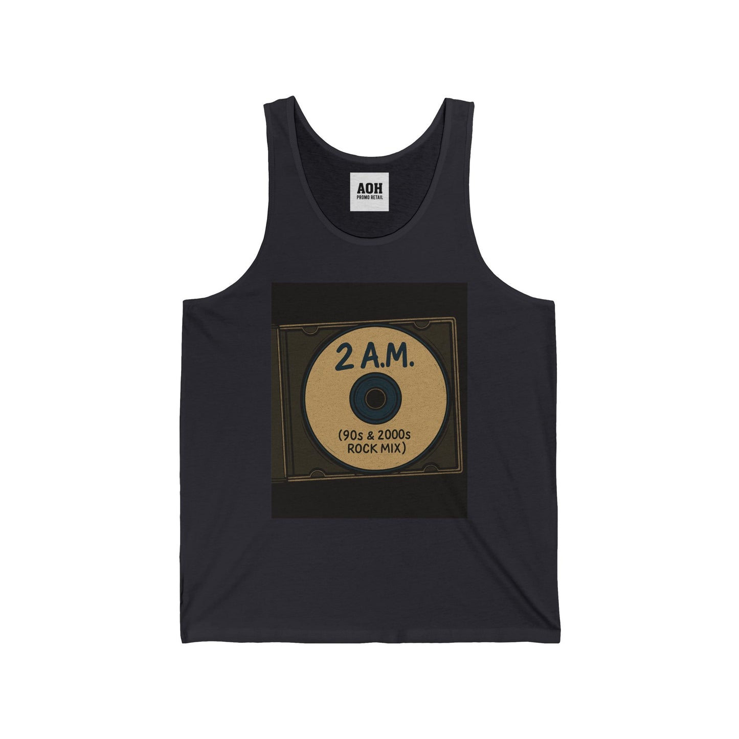 2 A.M. / 90s & 2000s Inspired Unisex Jersey Tank Top, Nostalgic Music Apparel, Perfect for Summer, Concerts, Gifts for Music Lovers
