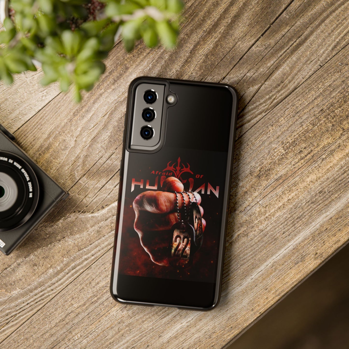 AOH '22' Tough Phone Cases, Edgy Phone Cover, Protector Cases, Unique Smartphone Cases, Gift for Gamers, Metal Rock Theme