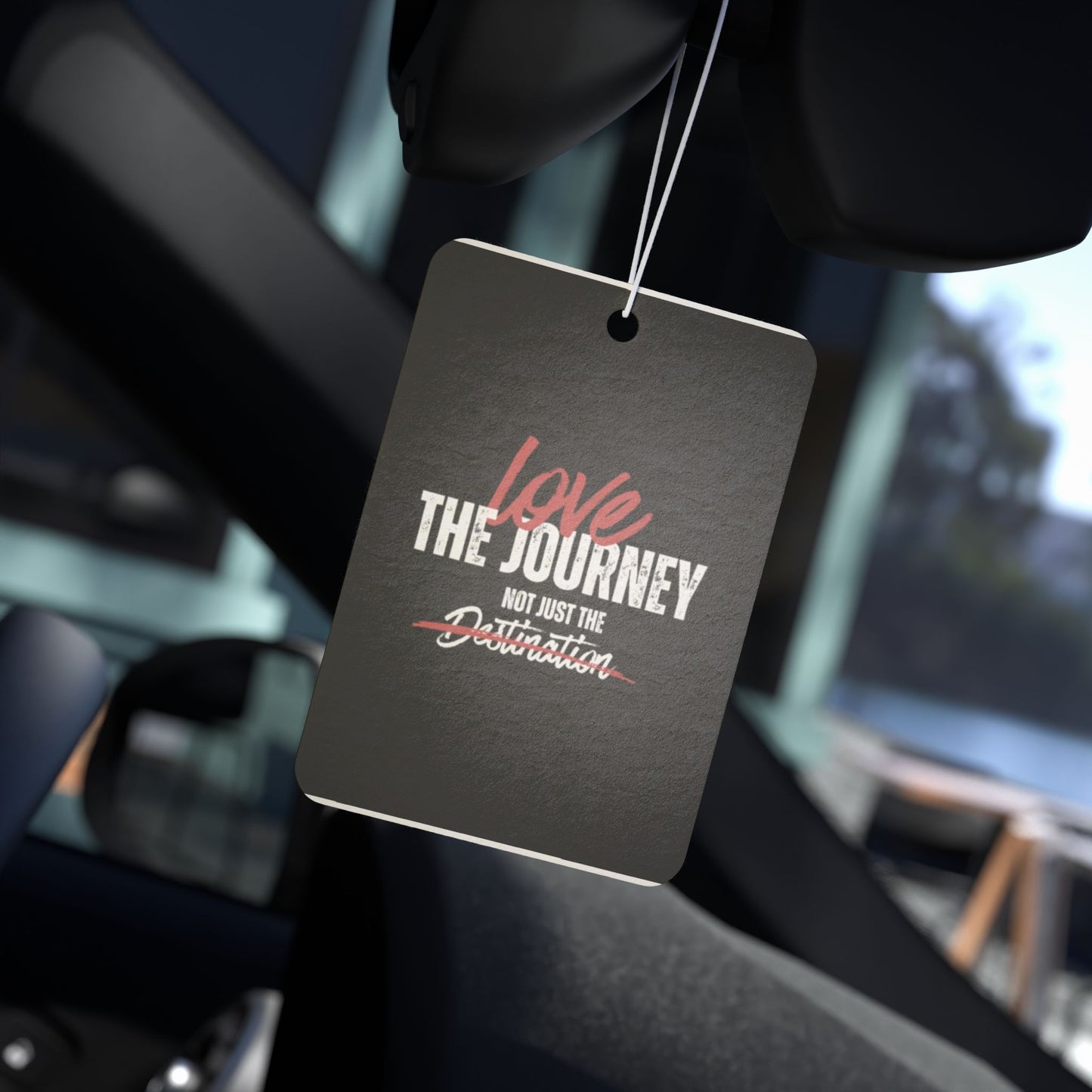 Inspirational Car Air Freshener - Love the Journey - Travel Gift, Car Decor, Motivational Quote, Road Trip Accessory, Journey Reminder