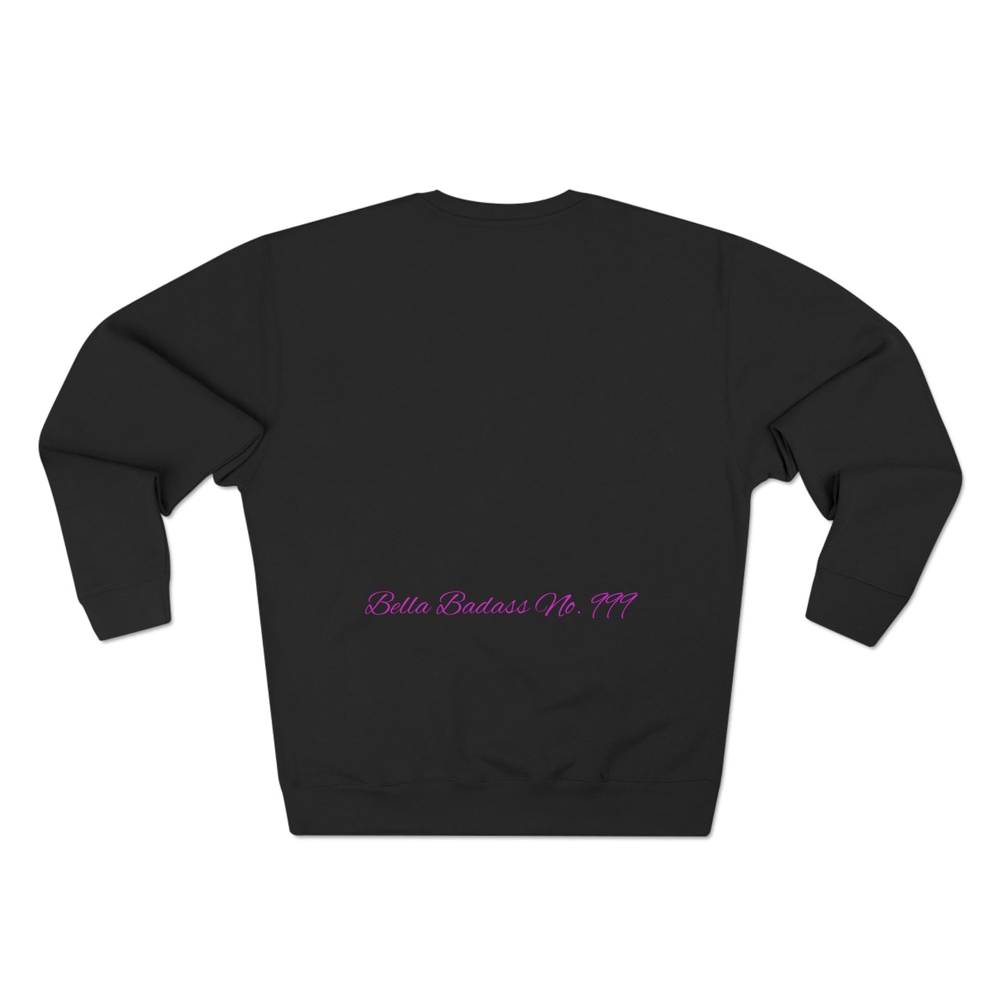 Bella Badass No. 999 'IDGAF But My Anxiety Does' Unisex Anxiety Sweatshirt | IDGAF but My Anxiety Does | Cozy Humor Sweater for Stress Relief, Casual Wear, Gift for Friends