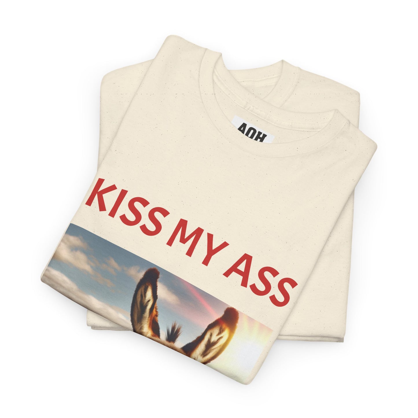 'Kiss My Ass' Unisex Cotton T-Shirt, Humorous Gift, Casual Wear, Party Top, Unique Design, Funny