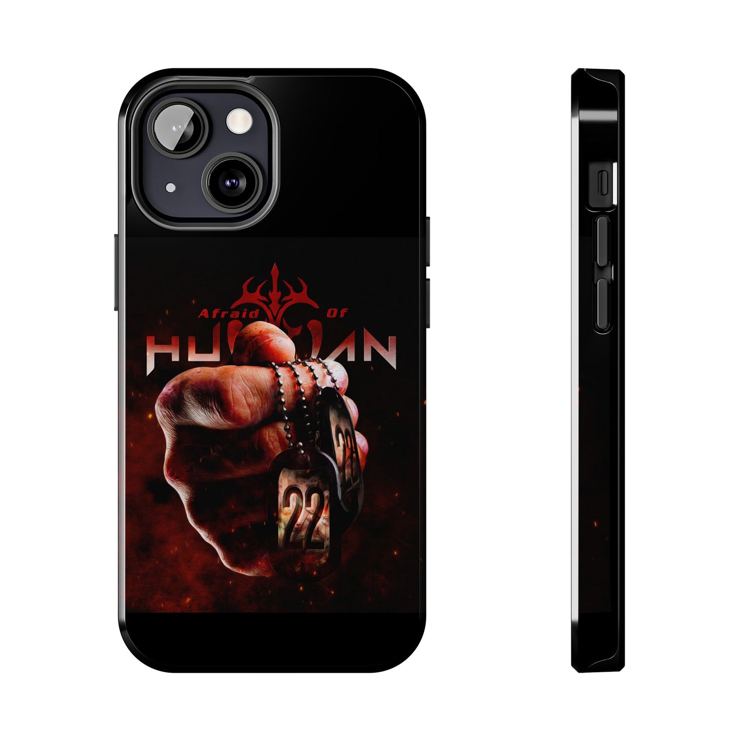 AOH '22' Tough Phone Cases, Edgy Phone Cover, Protector Cases, Unique Smartphone Cases, Gift for Gamers, Metal Rock Theme