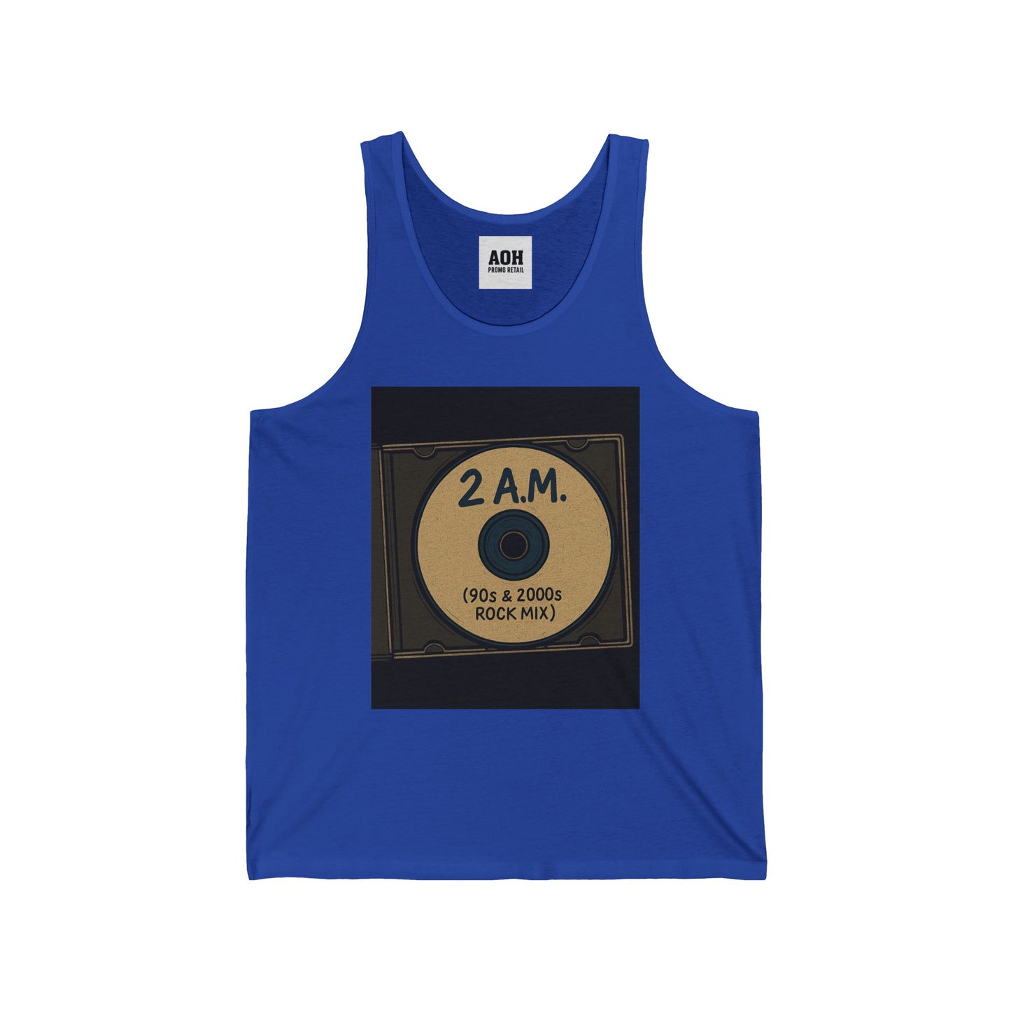 2 A.M. / 90s & 2000s Inspired Unisex Jersey Tank Top, Nostalgic Music Apparel, Perfect for Summer, Concerts, Gifts for Music Lovers