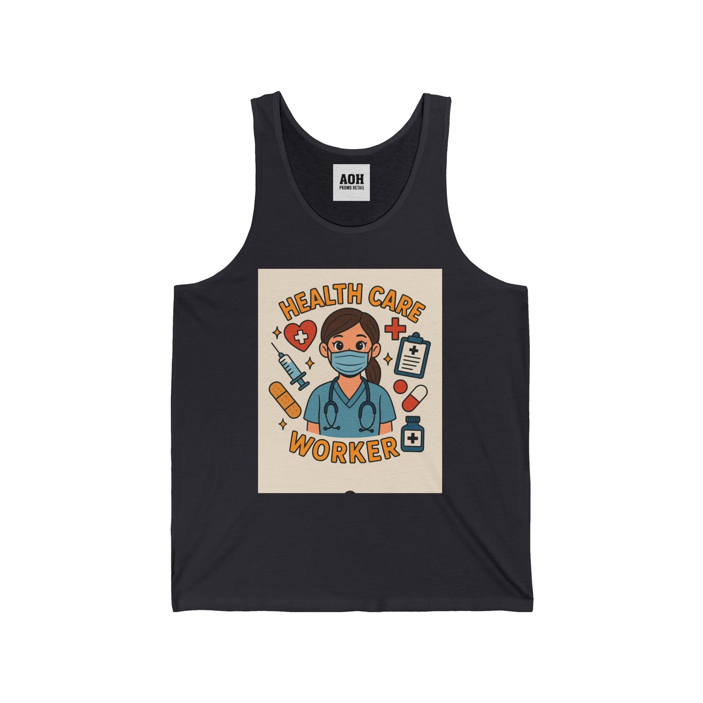 Healthcare Worker Tank Top | Unisex Jersey Tank for Nurses, Gift for Medical Staff, Comfortable Workwear, Health Care Appreciation, [...]