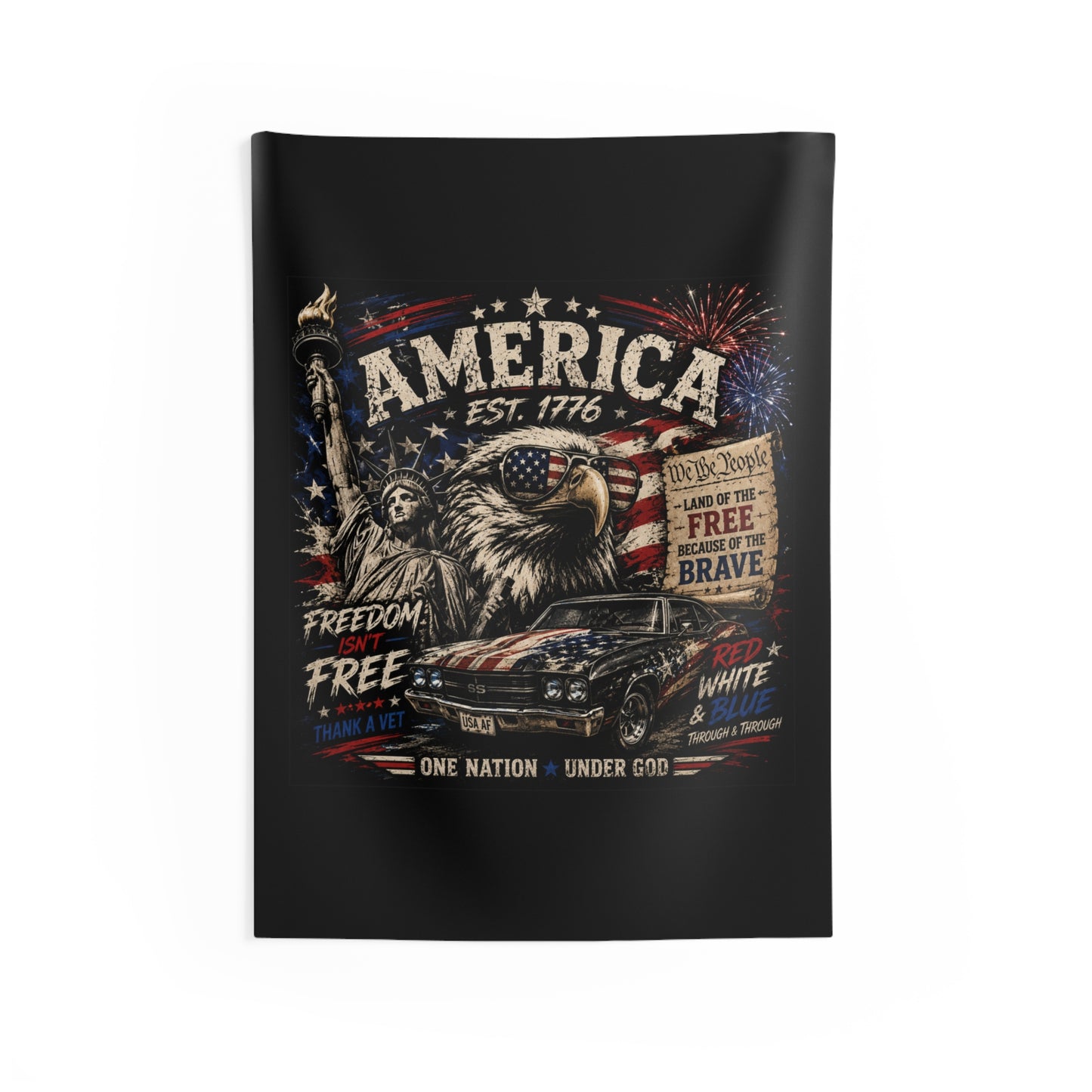 America Themed Indoor Wall Tapestry