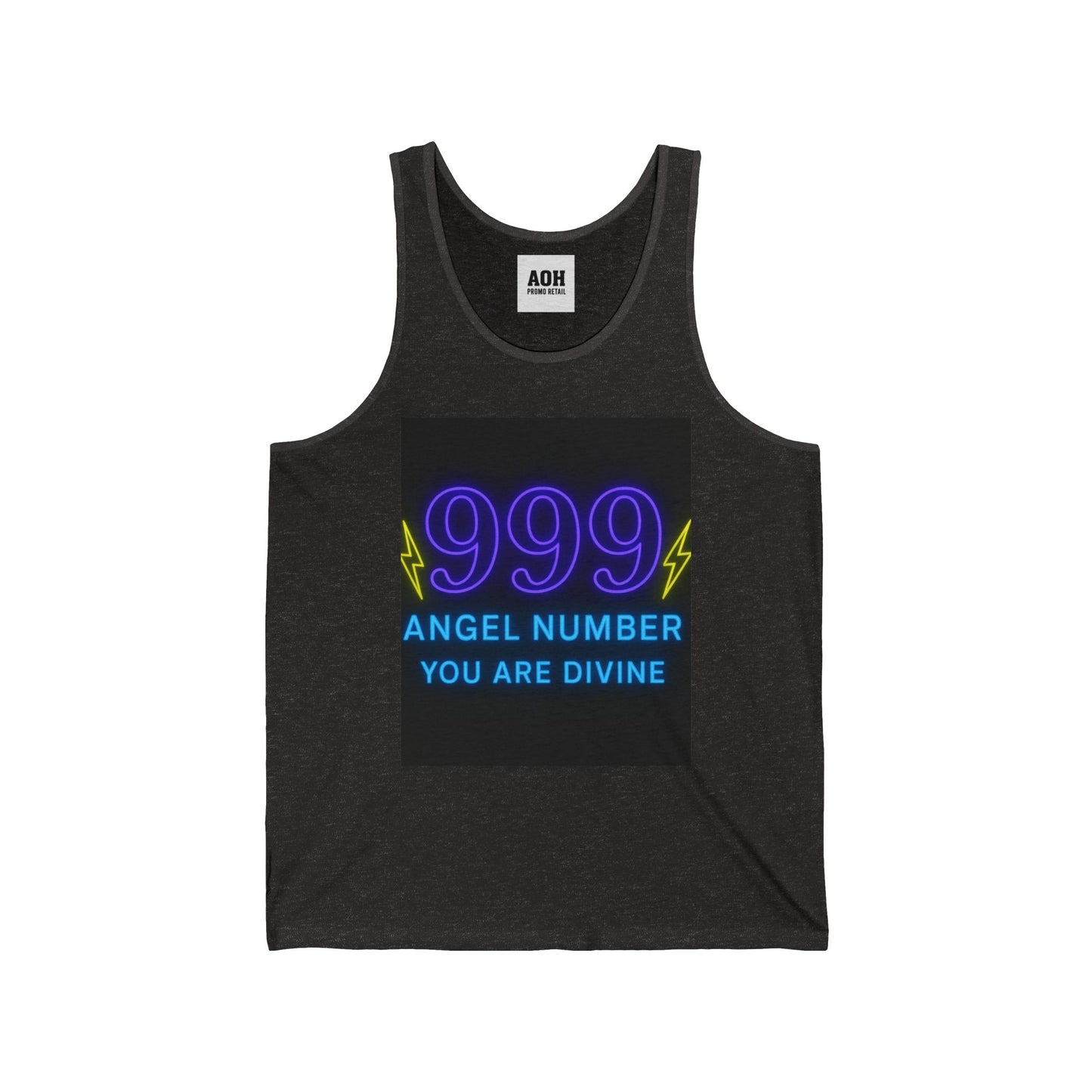 Divine 999 Angel Number Unisex Jersey Tank, Spiritual Tank Top, Numerology Apparel, Gift for Spiritual Seekers, Astrology Merchandise, [...]