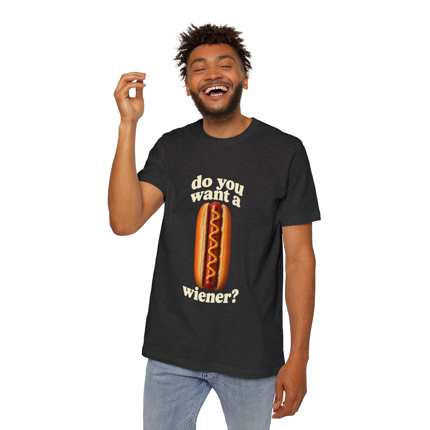 Do You Want A Wiener?! USA-Made Unisex Short-Sleeve Jersey T-Shirt BBQ Shirt