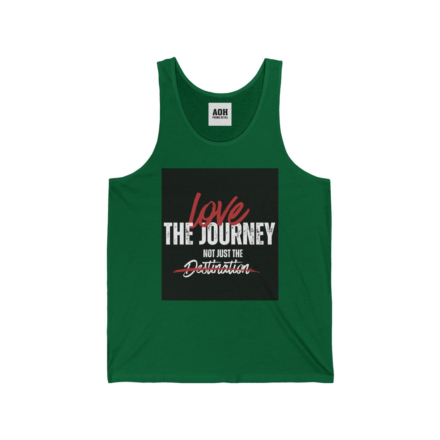 Inspirational Unisex Jersey Tank - "Love the Journey Not Just the Destination" - Motivational Gym Wear, Summer Fashion, Travel Top, [...]