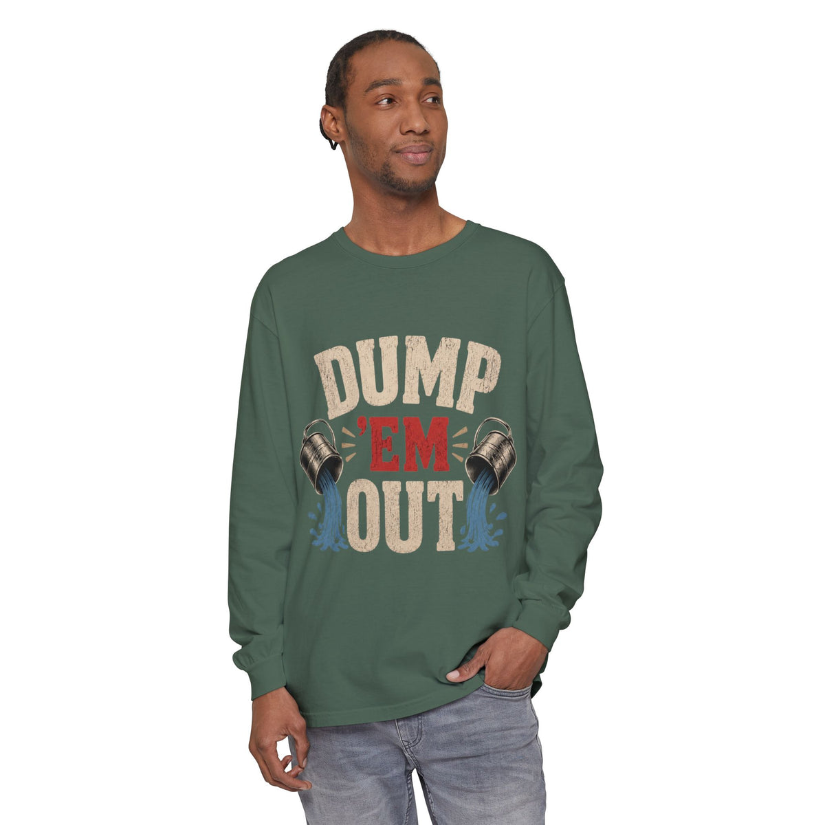 Unisex Garment-dyed Long Sleeve T-Shirt