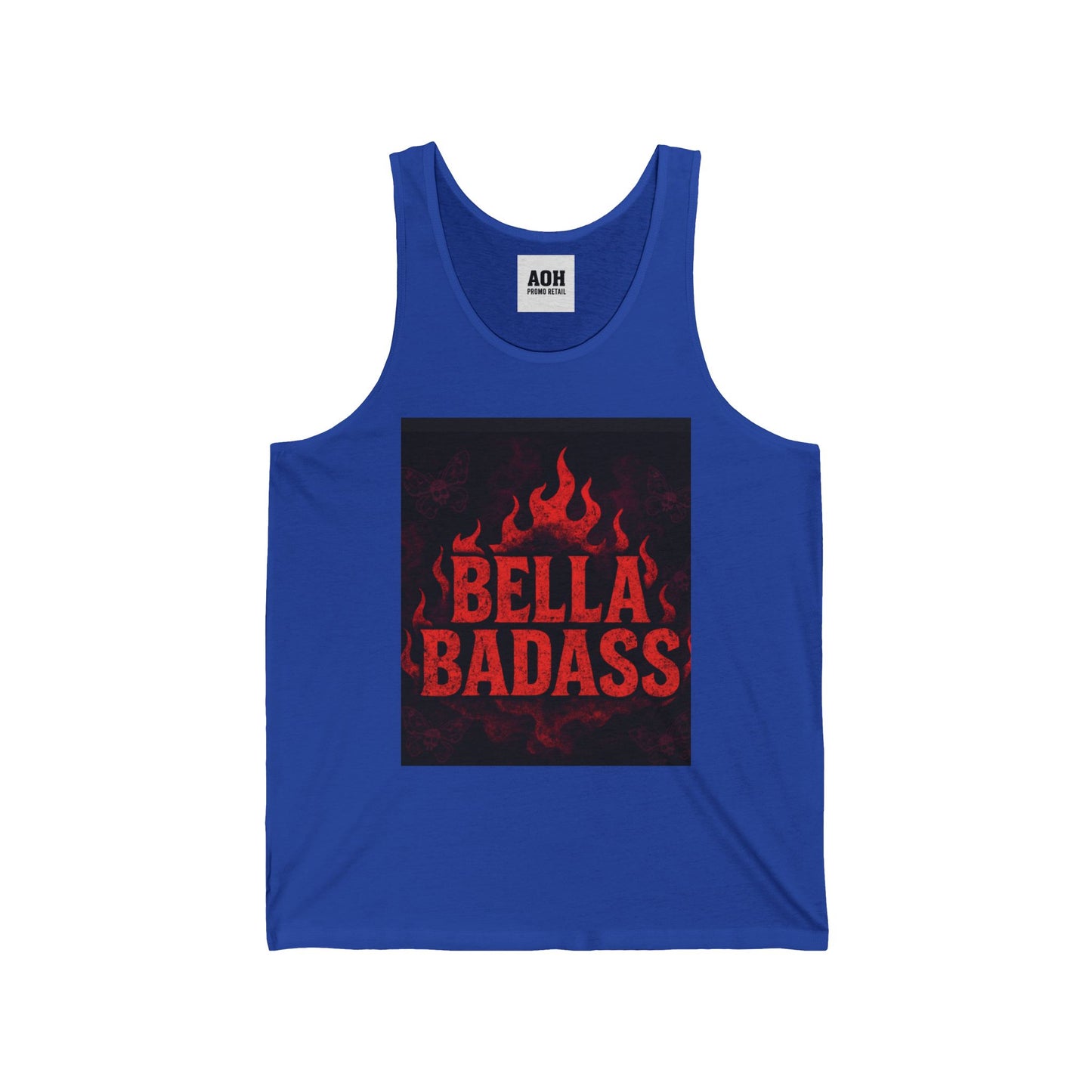 Bella Badass Unisex Jersey Tank Top, Gift for Her, Summer Apparel, Workout Wear, Cool Casual Top, Trendy Fashion
