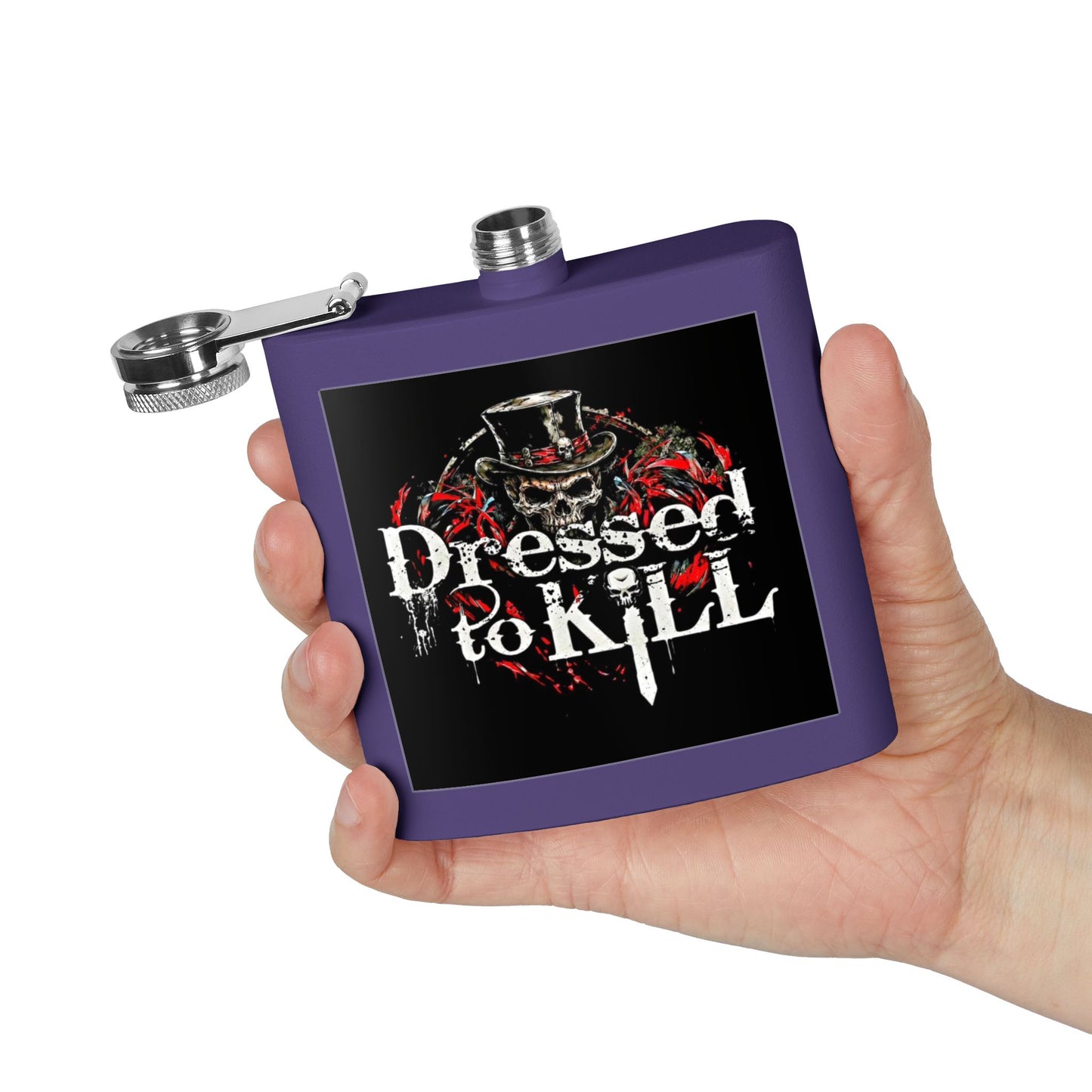 DTK (Dressed to Kill) Stainless Steel Flask (6oz)