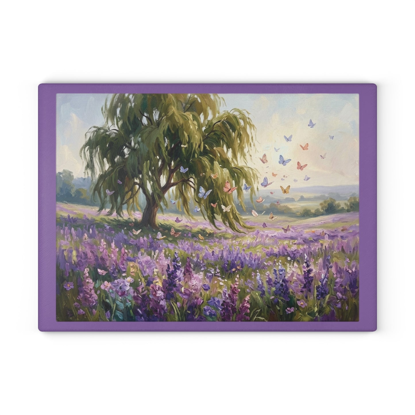 Butterfly Oasis Glass Cutting Board