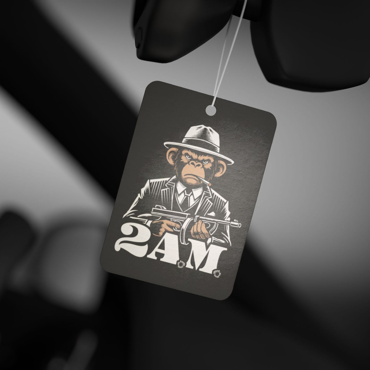 2 A.M. Car Air Freshener, Cool Monkey Design, Unique Gift, Car Decor, Home Fragrance, Comical Air Freshener