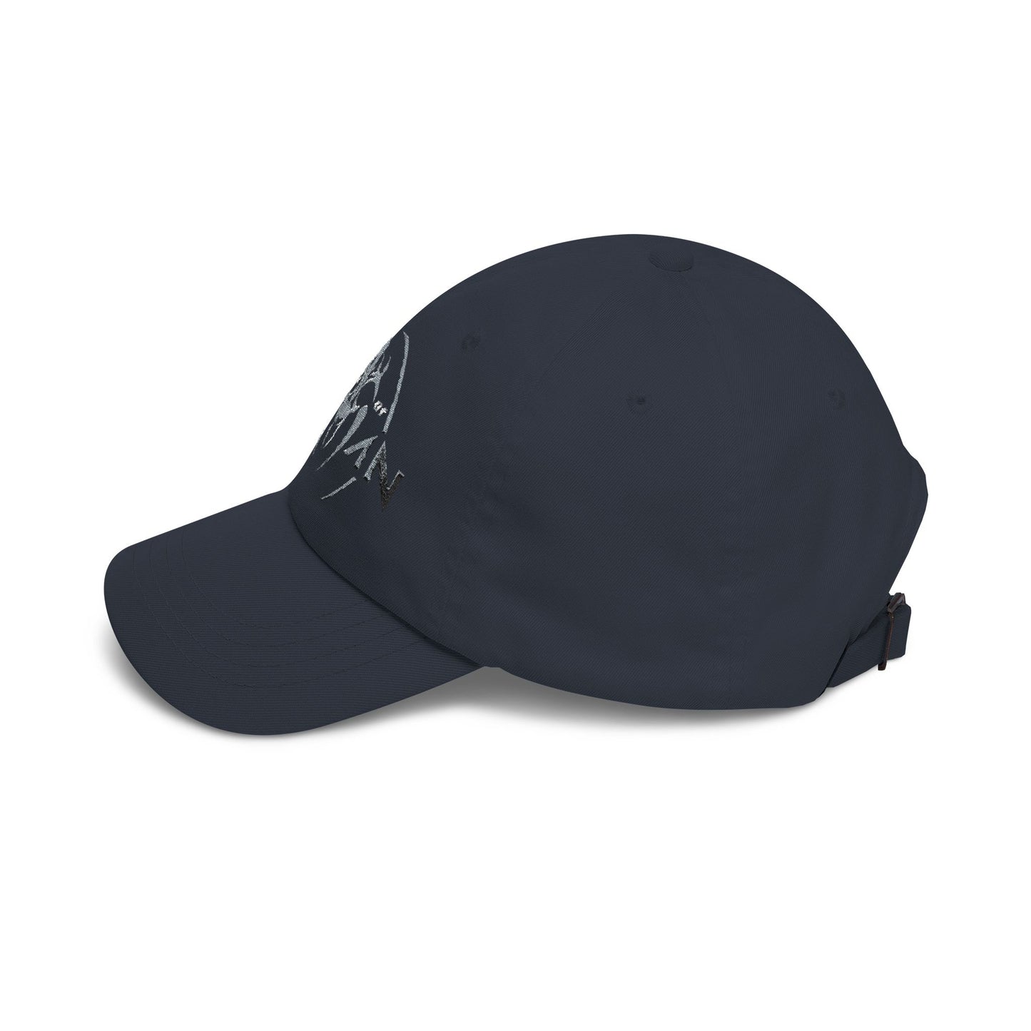 'Afraid of No Human' Distressed Logo Hat
