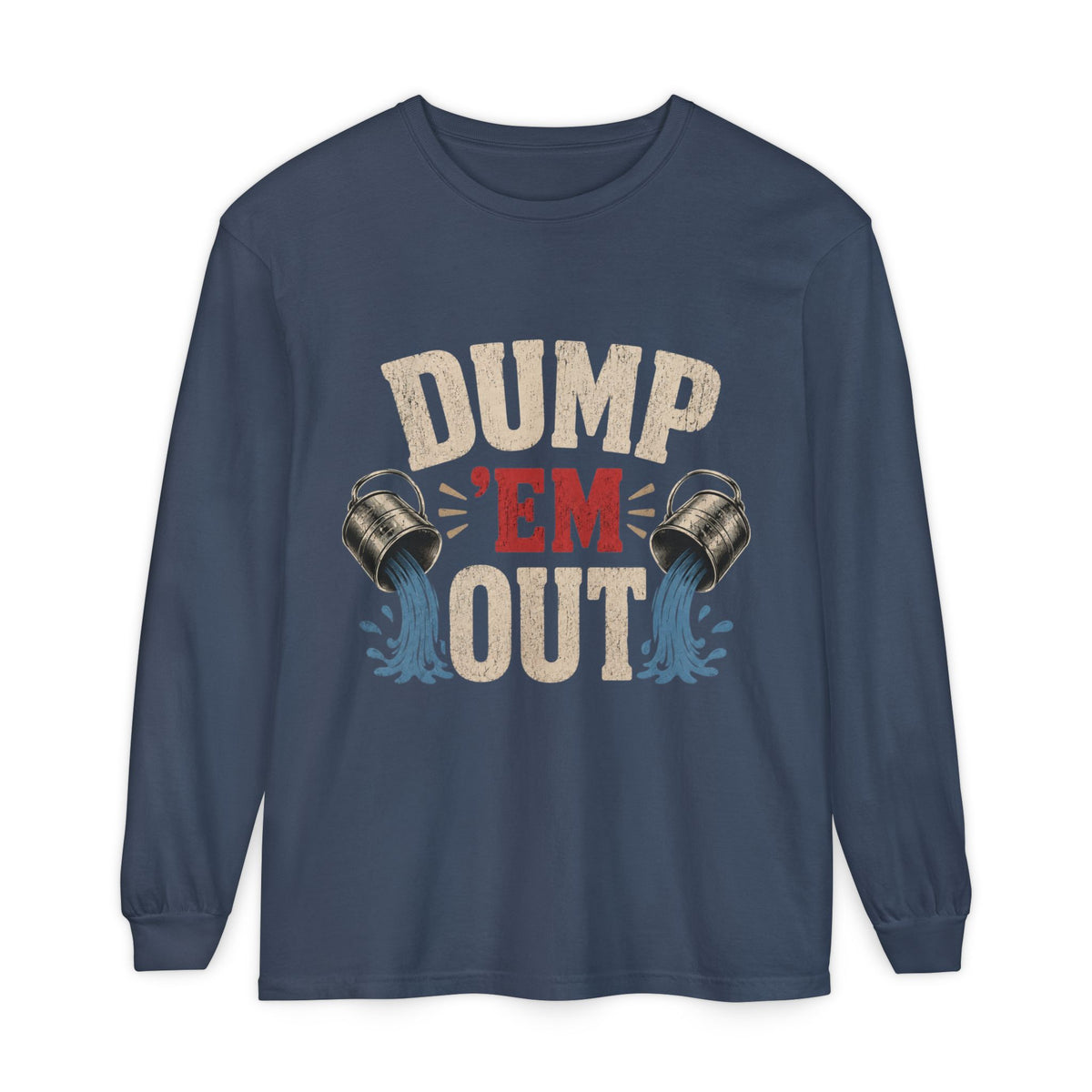 Unisex Garment-dyed Long Sleeve T-Shirt