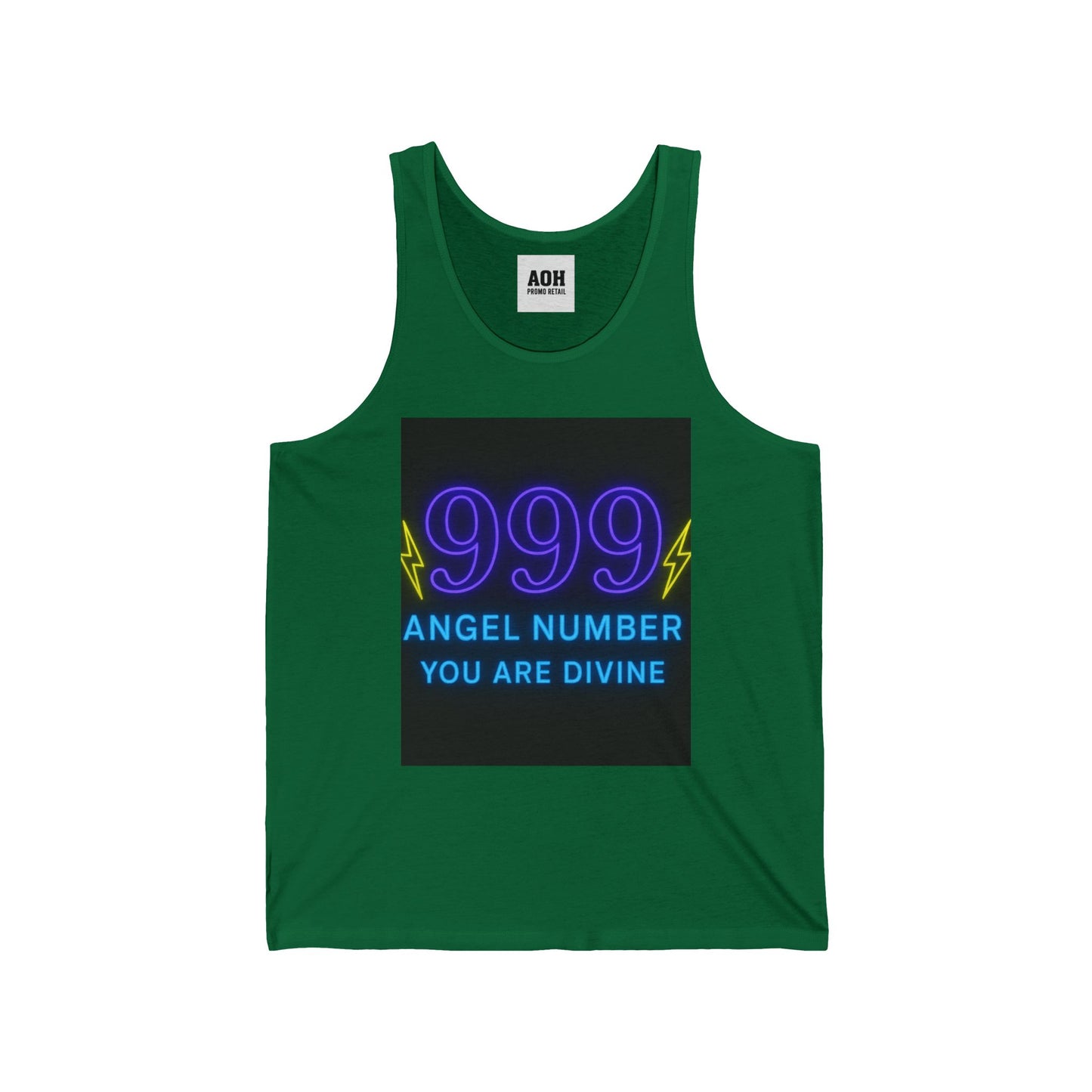 Divine 999 Angel Number Unisex Jersey Tank, Spiritual Tank Top, Numerology Apparel, Gift for Spiritual Seekers, Astrology Merchandise, [...]