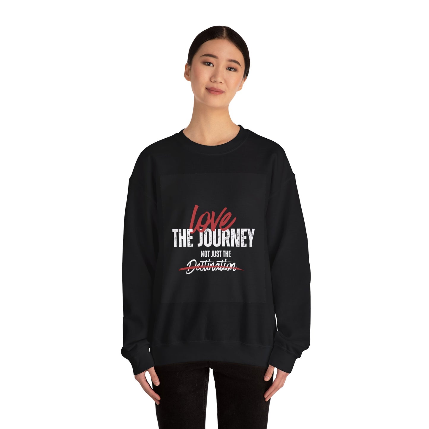 Love the Journey Sweatshirt - Motivational Crewneck for Fitness Enthusiasts, Inspirational Gift, Cozy Casual Wear, Perfect for [...]
