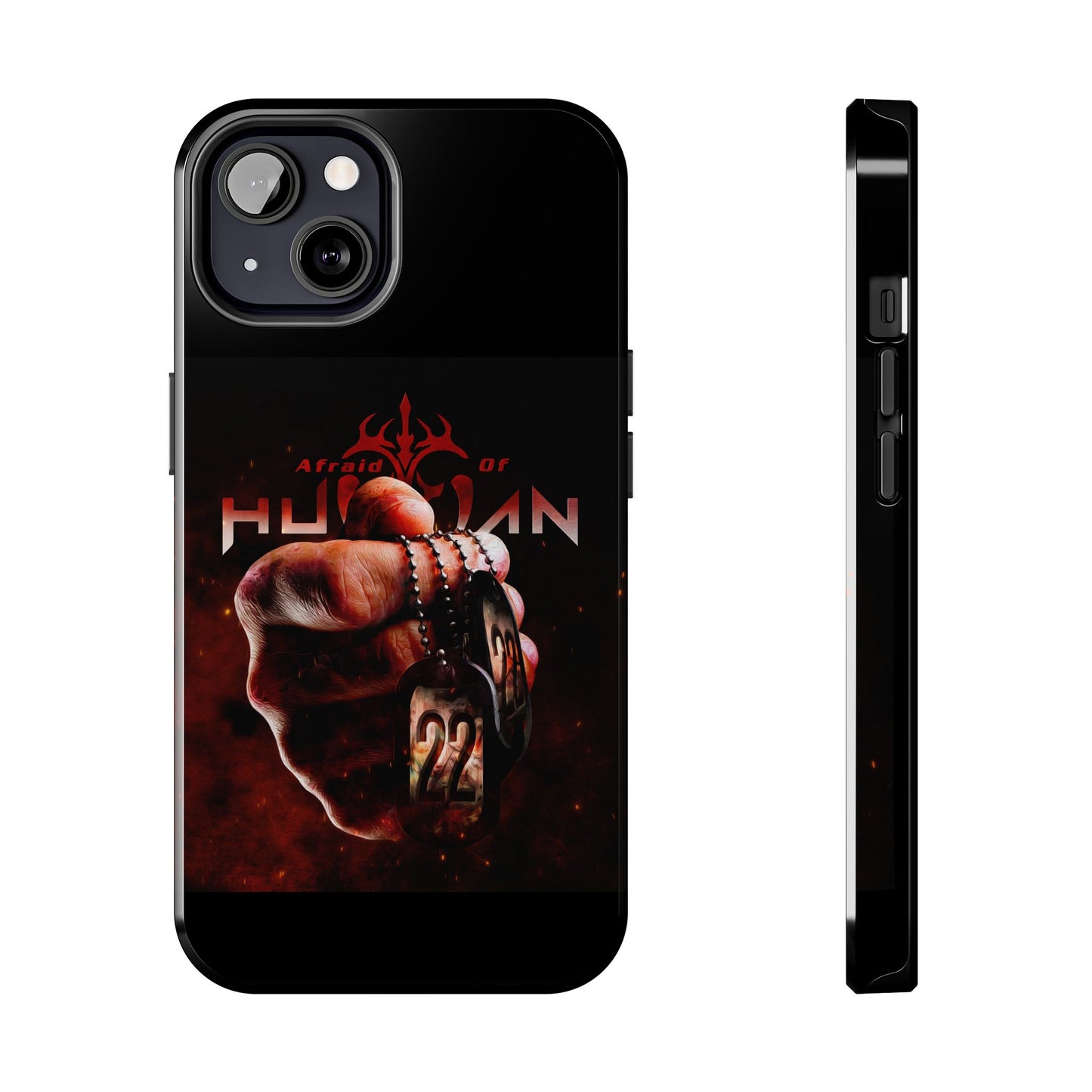 AOH '22' Tough Phone Cases, Edgy Phone Cover, Protector Cases, Unique Smartphone Cases, Gift for Gamers, Metal Rock Theme