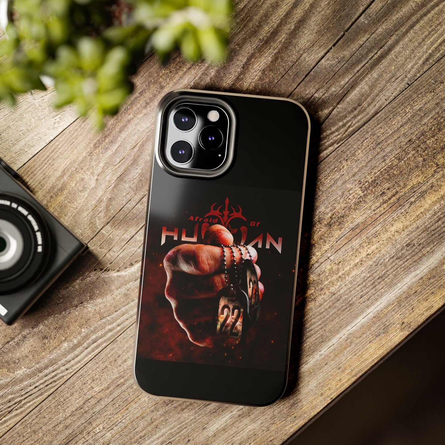 AOH '22' Tough Phone Cases, Edgy Phone Cover, Protector Cases, Unique Smartphone Cases, Gift for Gamers, Metal Rock Theme