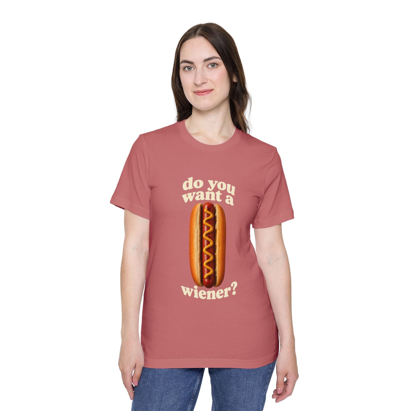 Do You Want A Wiener?! USA-Made Unisex Short-Sleeve Jersey T-Shirt BBQ Shirt