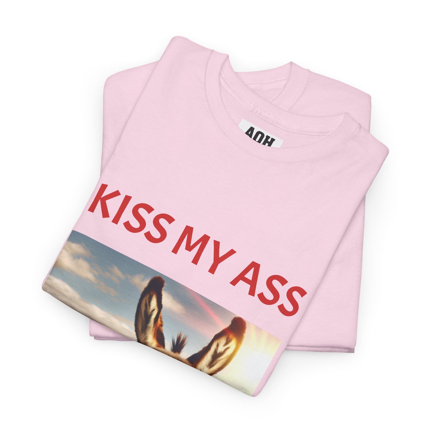 'Kiss My Ass' Unisex Cotton T-Shirt, Humorous Gift, Casual Wear, Party Top, Unique Design, Funny