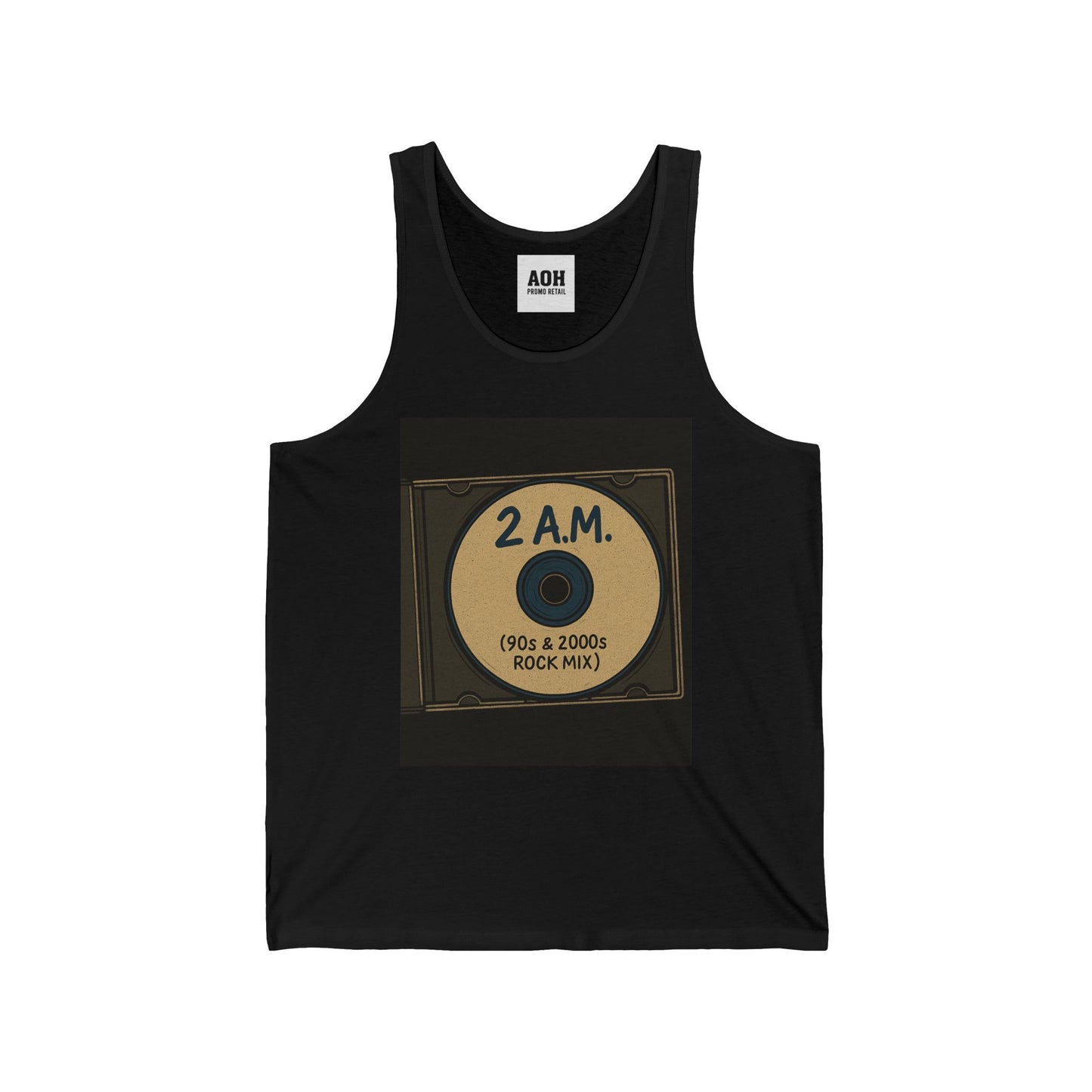 2 A.M. / 90s & 2000s Inspired Unisex Jersey Tank Top, Nostalgic Music Apparel, Perfect for Summer, Concerts, Gifts for Music Lovers