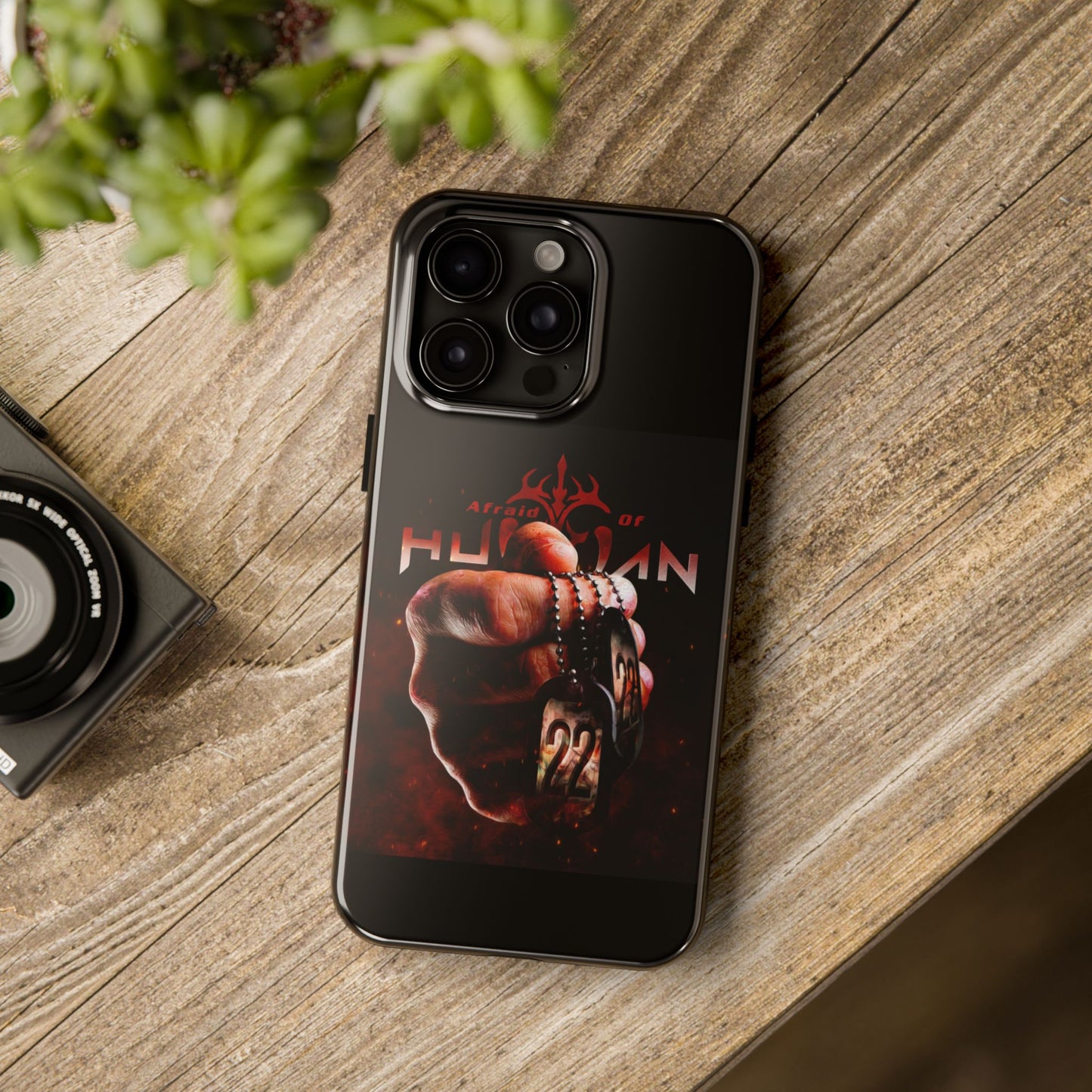 AOH '22' Tough Phone Cases, Edgy Phone Cover, Protector Cases, Unique Smartphone Cases, Gift for Gamers, Metal Rock Theme