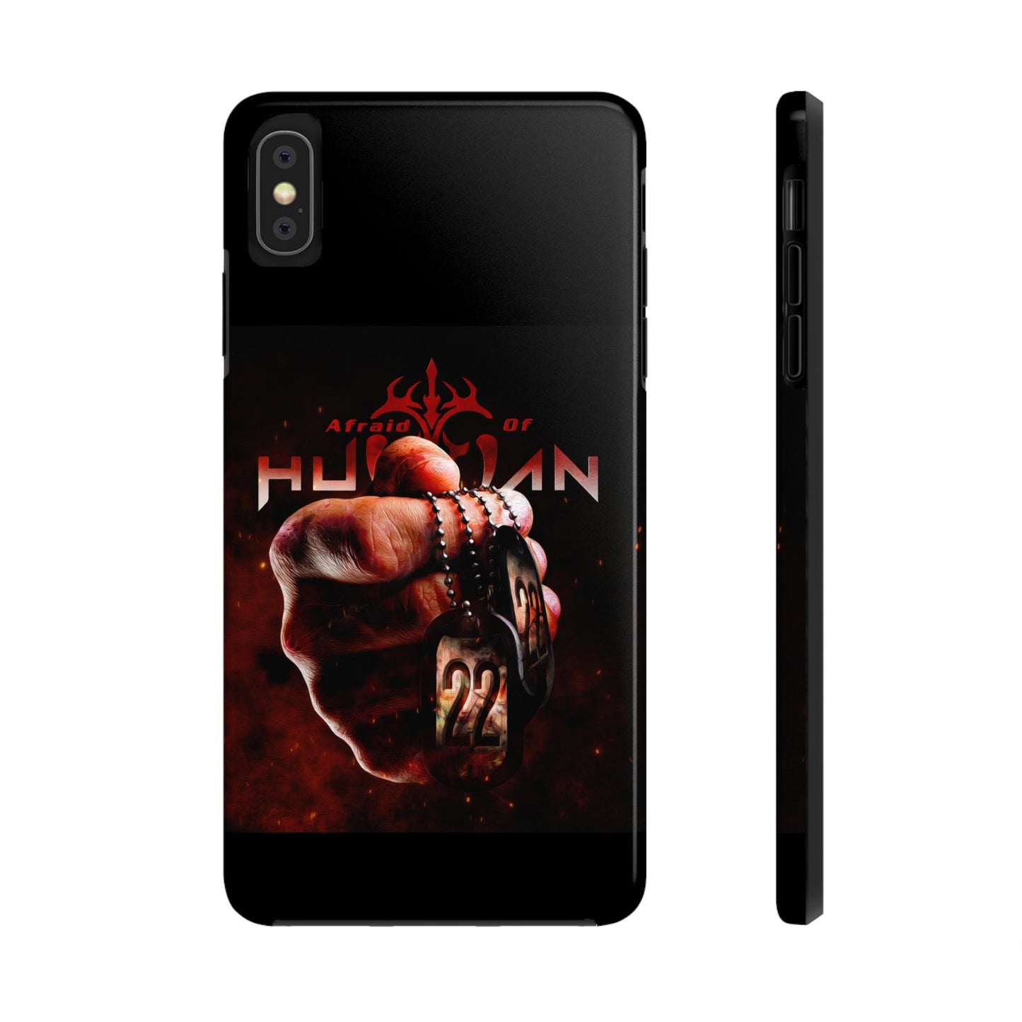 AOH '22' Tough Phone Cases, Edgy Phone Cover, Protector Cases, Unique Smartphone Cases, Gift for Gamers, Metal Rock Theme