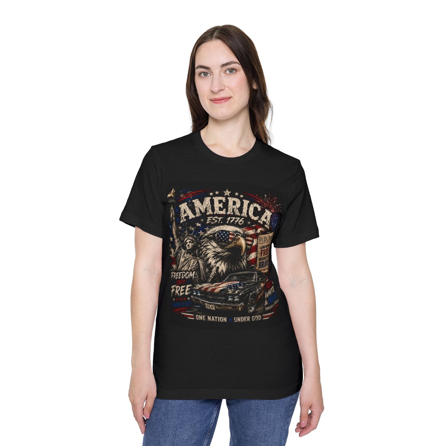 Patriotic Eagle "America Est. 1776" T-Shirt 250 Years