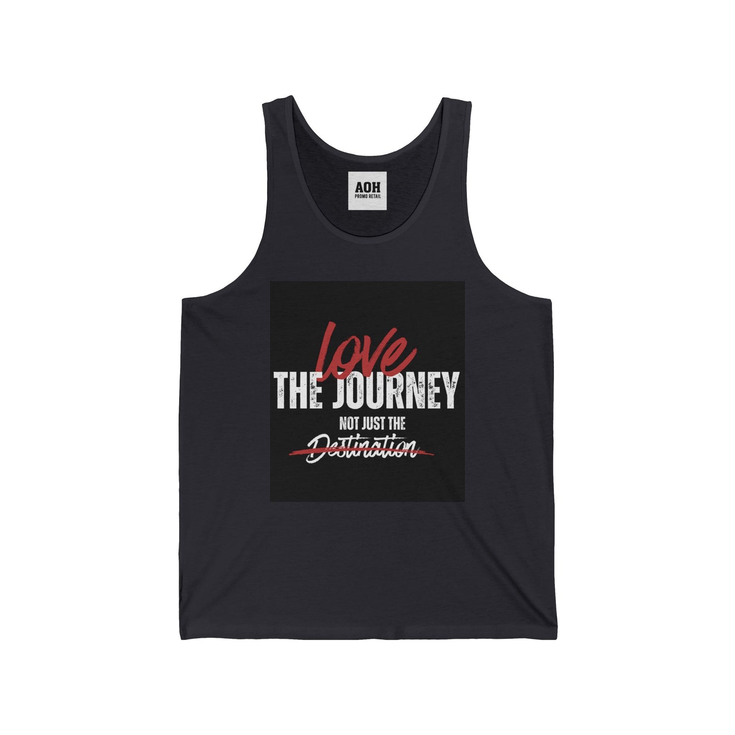 Inspirational Unisex Jersey Tank - "Love the Journey Not Just the Destination" - Motivational Gym Wear, Summer Fashion, Travel Top, [...]