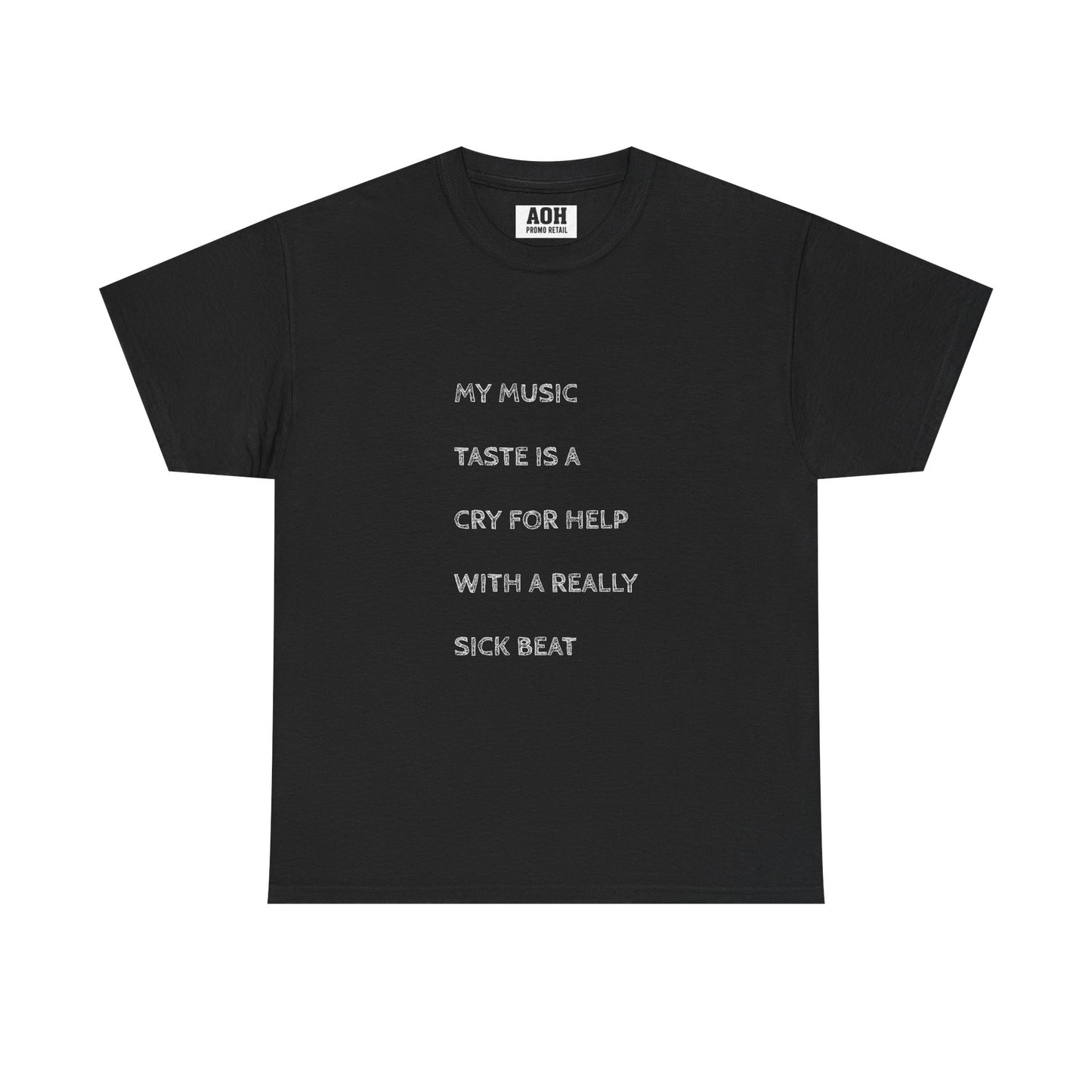 Emotive Music Taste  Tee - Unisex Heavy Cotton T-Shirt, Music Lover Gift, Band Merch, Casual Wear, Gift for Musicians