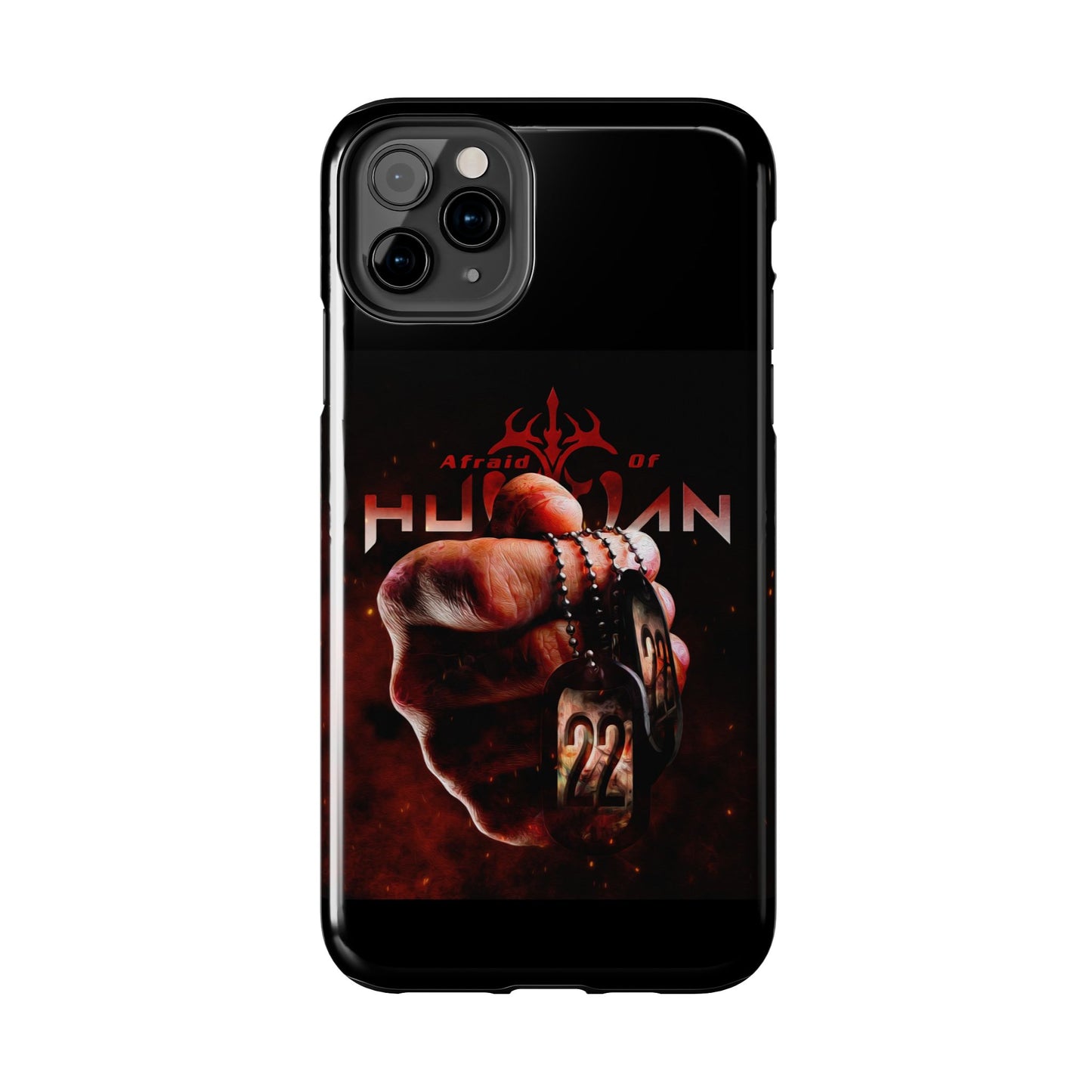 AOH '22' Tough Phone Cases, Edgy Phone Cover, Protector Cases, Unique Smartphone Cases, Gift for Gamers, Metal Rock Theme