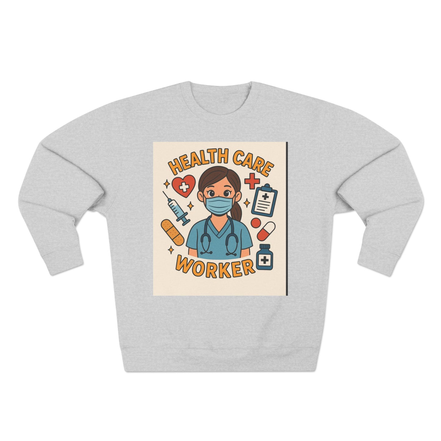 Health Care Worker Crewneck Sweatshirt, Unisex Gift for Medical Professionals, Nursing Appreciation, Healthcare Apparel, Casual Comfort Wear