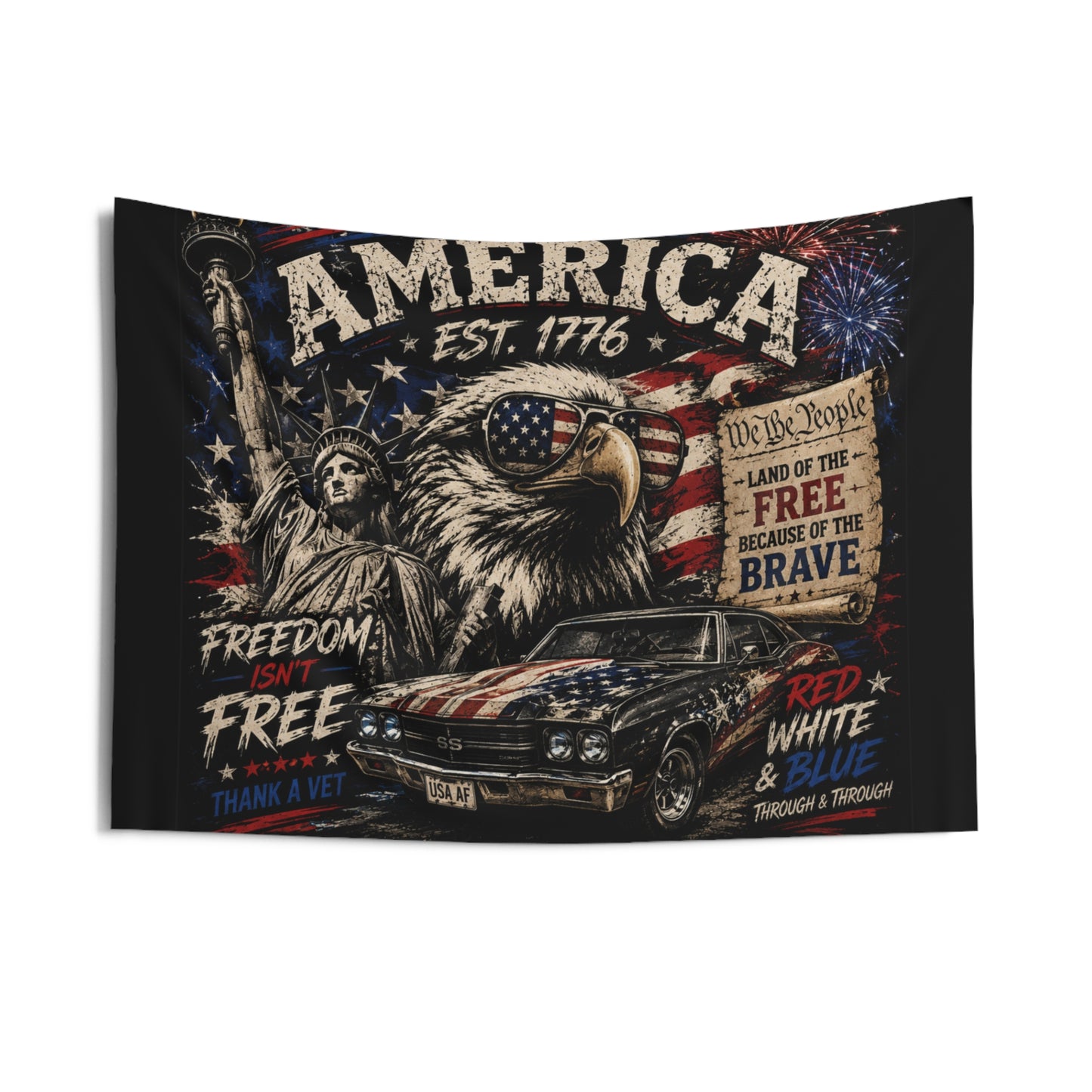 America Themed Indoor Wall Tapestry