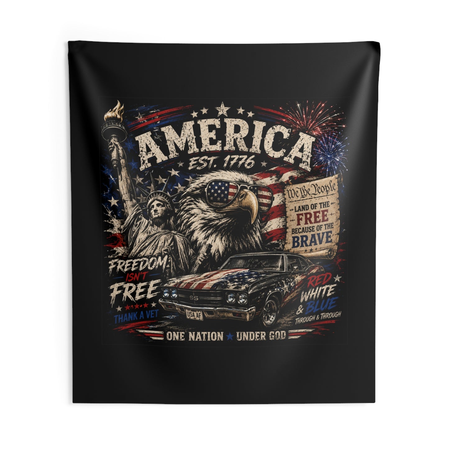 America Themed Indoor Wall Tapestry