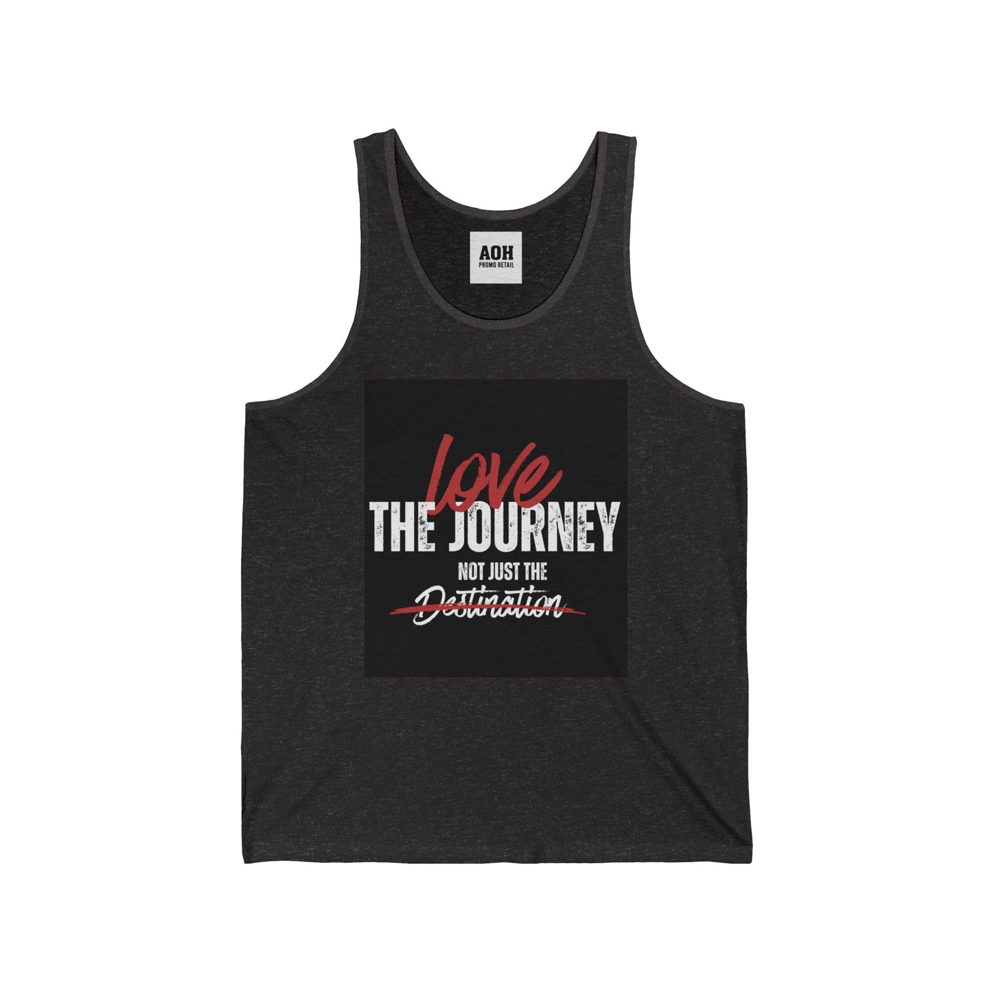 Inspirational Unisex Jersey Tank - "Love the Journey Not Just the Destination" - Motivational Gym Wear, Summer Fashion, Travel Top, [...]