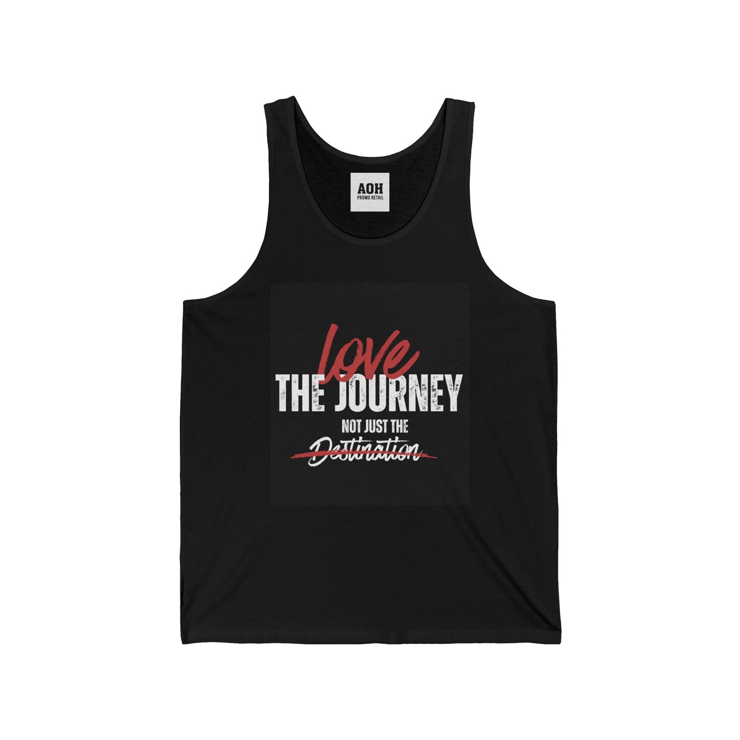 Inspirational Unisex Jersey Tank - "Love the Journey Not Just the Destination" - Motivational Gym Wear, Summer Fashion, Travel Top, [...]