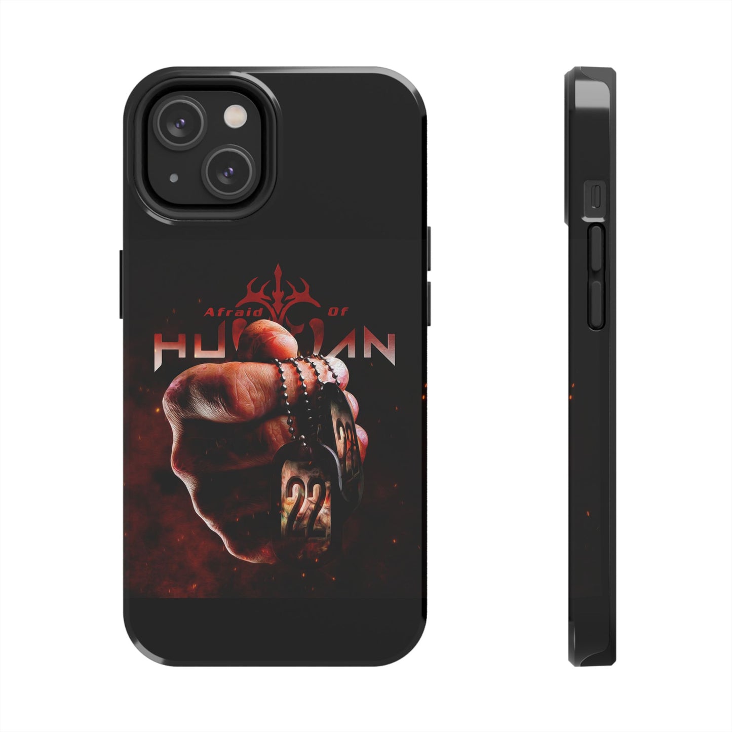AOH '22' Tough Phone Cases, Edgy Phone Cover, Protector Cases, Unique Smartphone Cases, Gift for Gamers, Metal Rock Theme