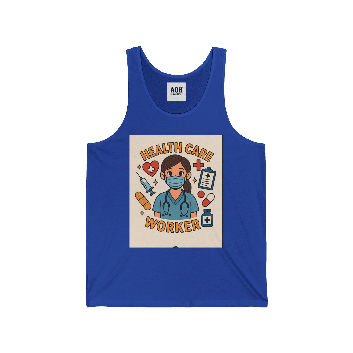 Healthcare Worker Tank Top | Unisex Jersey Tank for Nurses, Gift for Medical Staff, Comfortable Workwear, Health Care Appreciation, [...]