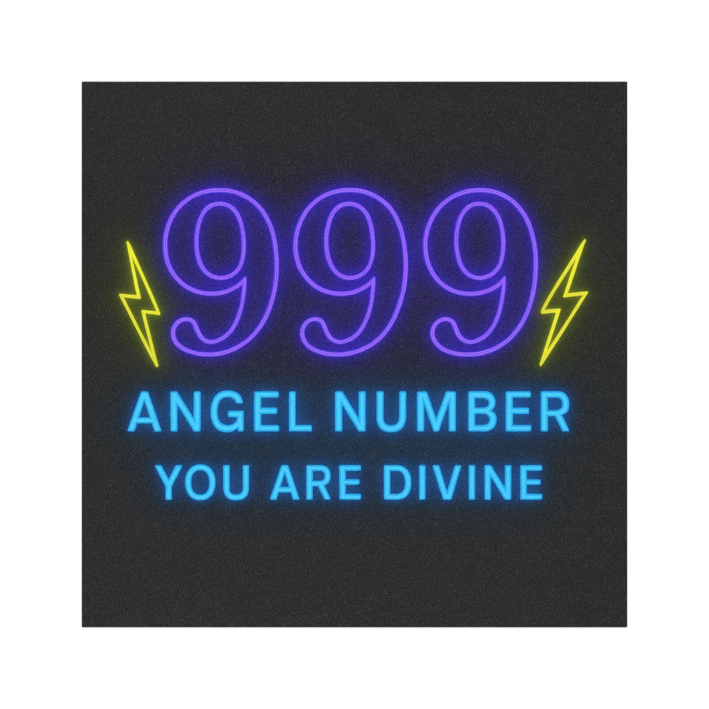 Bella Badass- Divine 999 Car Magnet, Spiritual Vibes for Your Vehicle, Positive Energy Decor, Angel Number Reminder, Gifts for Dreamers