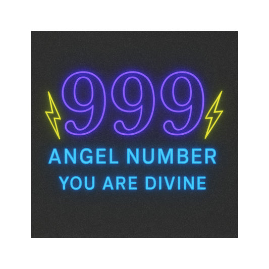 Bella Badass- Divine 999 Car Magnet, Spiritual Vibes for Your Vehicle, Positive Energy Decor, Angel Number Reminder, Gifts for Dreamers