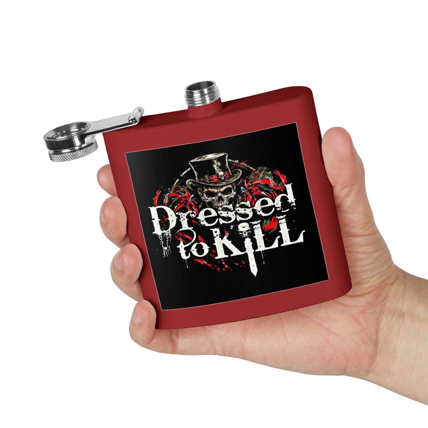 DTK (Dressed to Kill) Stainless Steel Flask (6oz)