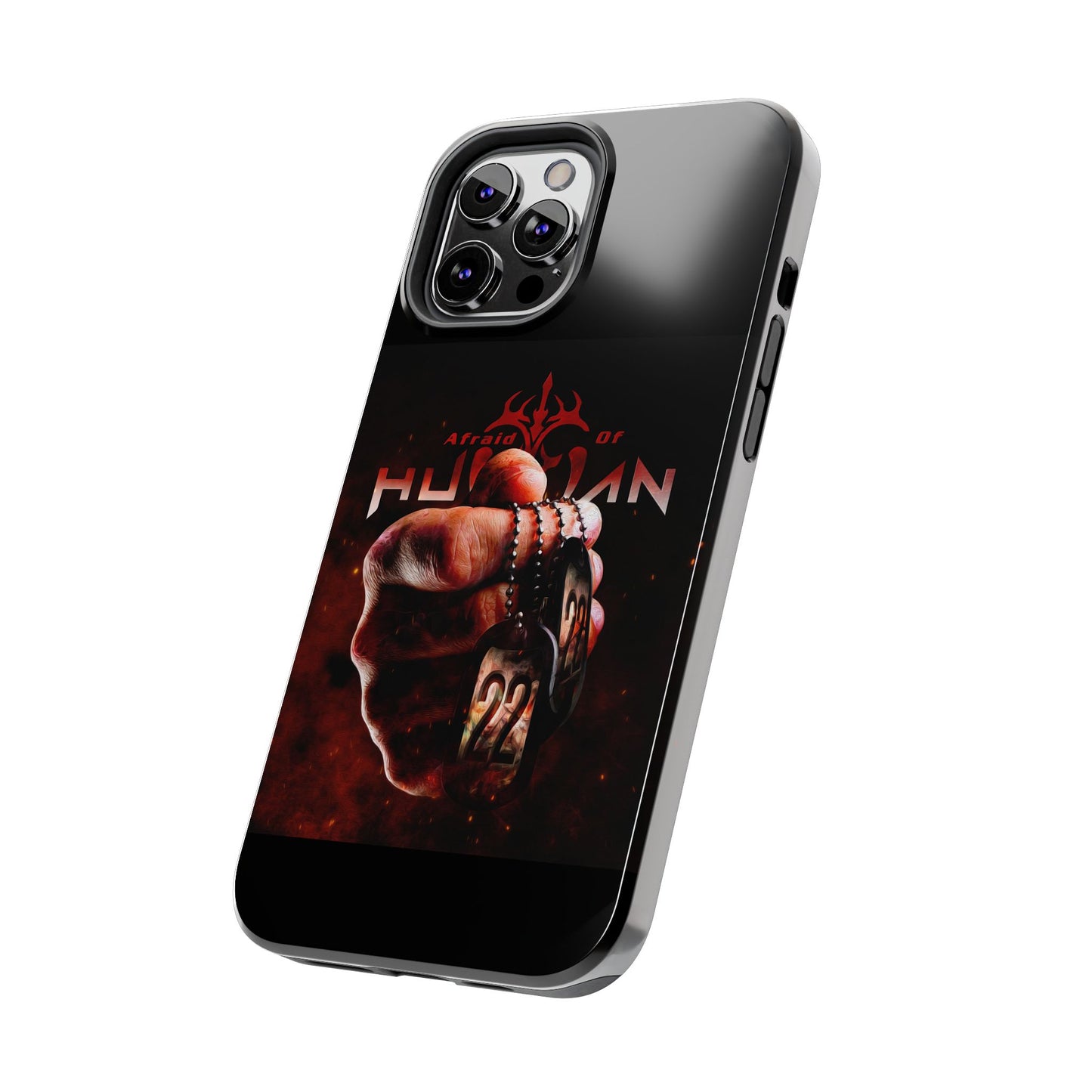 AOH '22' Tough Phone Cases, Edgy Phone Cover, Protector Cases, Unique Smartphone Cases, Gift for Gamers, Metal Rock Theme