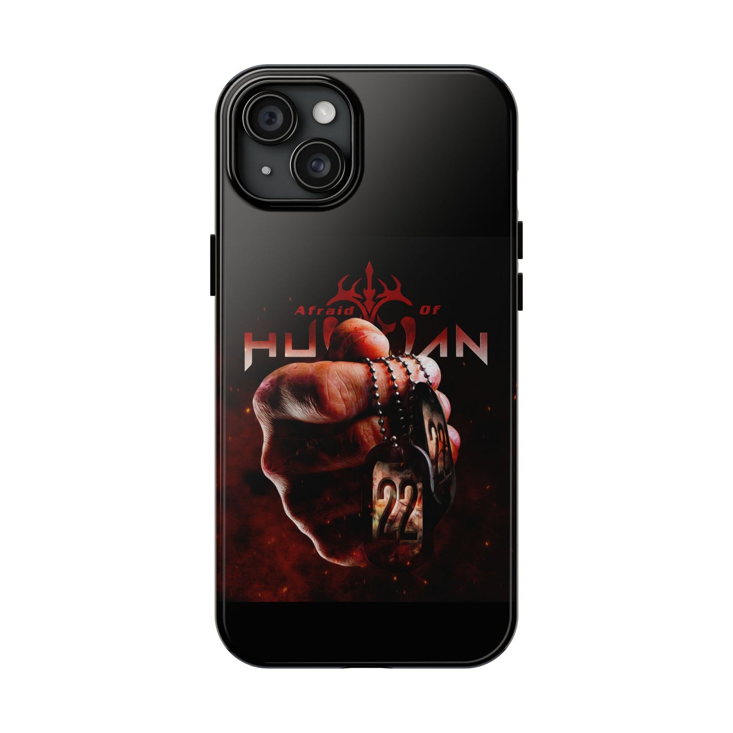 AOH '22' Tough Phone Cases, Edgy Phone Cover, Protector Cases, Unique Smartphone Cases, Gift for Gamers, Metal Rock Theme