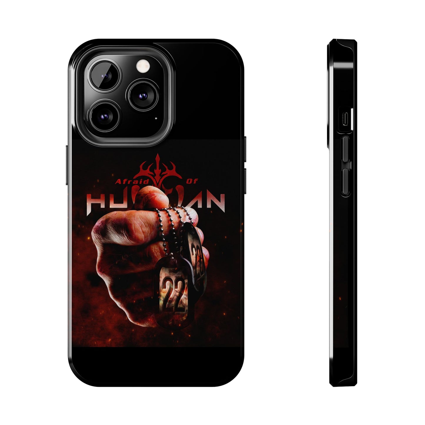 AOH '22' Tough Phone Cases, Edgy Phone Cover, Protector Cases, Unique Smartphone Cases, Gift for Gamers, Metal Rock Theme